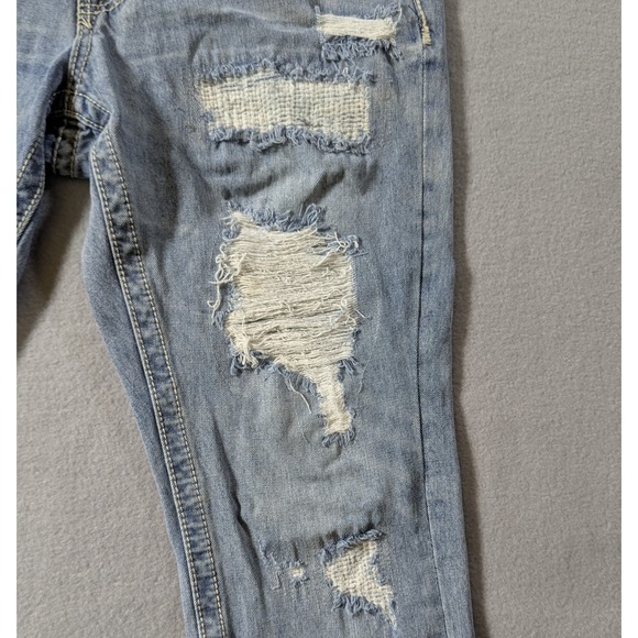 Salvage Supply Havoc Jeans Men's 30x33 Slim Fit Thrashed Distressed Faded - Picture 5 of 16